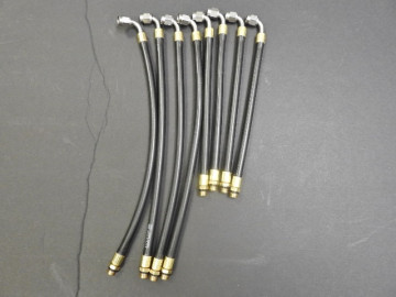 Wide Bend Radius 90 Degree  Nozzle  Hosee - Kinsler Engler- ORB Male 90 Degree  5" to 30" Lengths